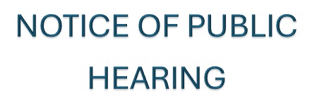 notice of public hearing